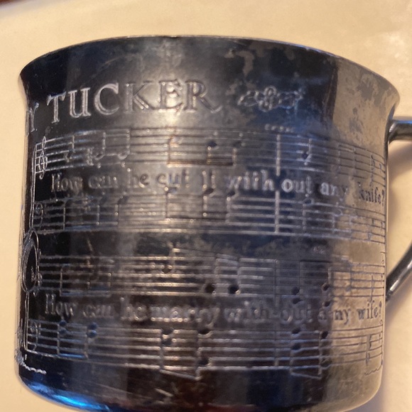 Vintage antique Etched children’s cup little Tommy Tucker song stamped on it - Picture 8 of 11